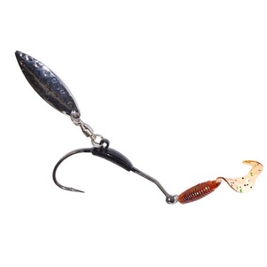 MJH01005 3/16OZ Tungsten Weighted <strong>With</strong> Willow Blade Super <strong>Line</strong> Spring Lock Fishing <strong>Hook</strong> - Product Image 3