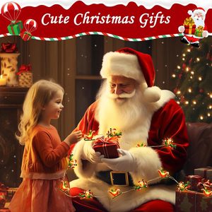 10ft 30 הוביל חג המולד סנטה קלאוס santa claus sleigh חג המולד מחרוזת אורות אורות אורות חג המולד תפאורה הביתה עץ xmas