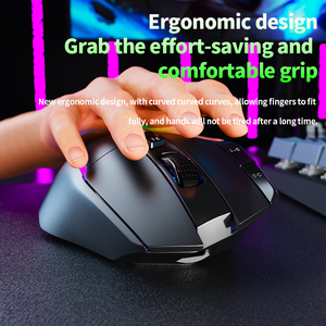 La più venduta connettività Tri-Mode BT Mouse ottico senza fili Mouse per Computer Mouse da gioco meccanico ponderato programmabile - Product Image 3