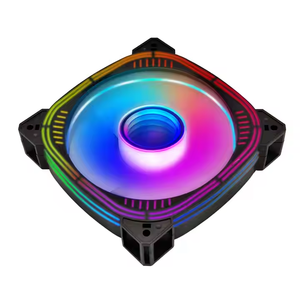 Ventilador LED ARGB de alta eficiencia con iluminación RGB programable y diseño de bajo ruido para plataforma de juegos y computadora de rendimiento