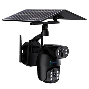 Vollfarb-CMOS-Netzwerk mit zwei Objektiven Smart AI-Technologie IP-Solar-WLAN-Kamera I Cam 30-Meter-Zwei-Wege-Audio-Mikrofon-Speicherkarte - Product Image 1