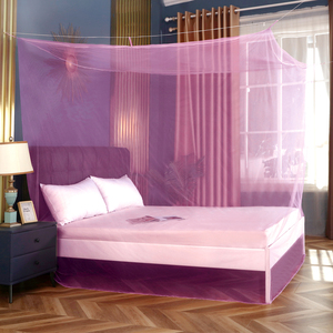 White Cheap <strong>square</strong> Rectangular Hanging Mosquito <strong>Net</strong> Single Double Bed - Product Image 5