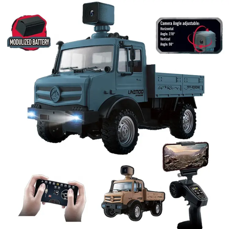 L'auto rc ad alta velocità 4x4 con fotocamera i giocattoli da arrampicata fuoristrada possono controllare l'app del telefono rc auto con fotocamera