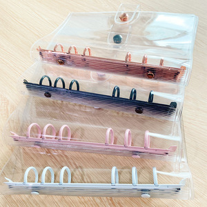 PVC Transparent Ring Binder Notebook <strong>Gift</strong> Set 100 Envelope Savings Challenge Binder A5 Clear <strong>Budget</strong> Binder With Cash Envelopes - Product Image 2
