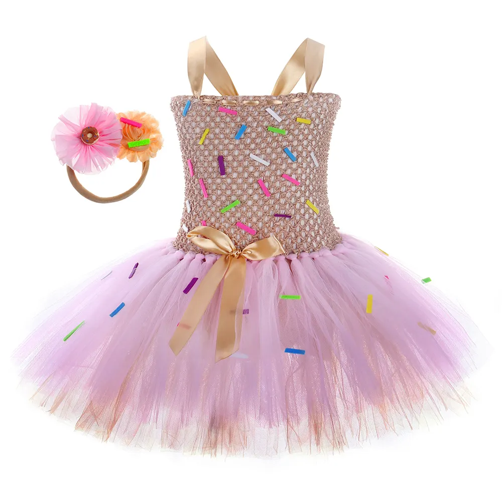 Super Cheap Surprise Candy Festival Costume Kid Baby Fluffy Tulle Girl Tutu abiti per 2-12 anni