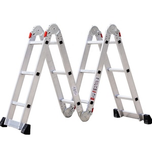 บันไดพับอลูมิเนียม4x2 4X3 4 4X5 4x6ขั้นตอนบันไดพับอเนกประสงค์ใช้ในบ้าน - Product Image 1
