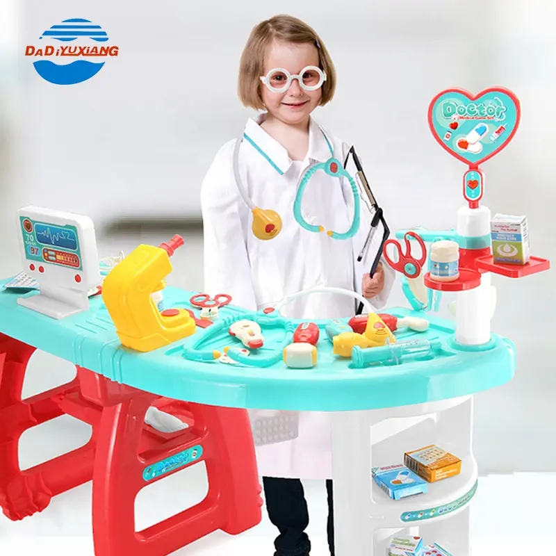 Pequeña Clínica juego los niños jugar al Doctor de bebé juguetes Kit médico para niños