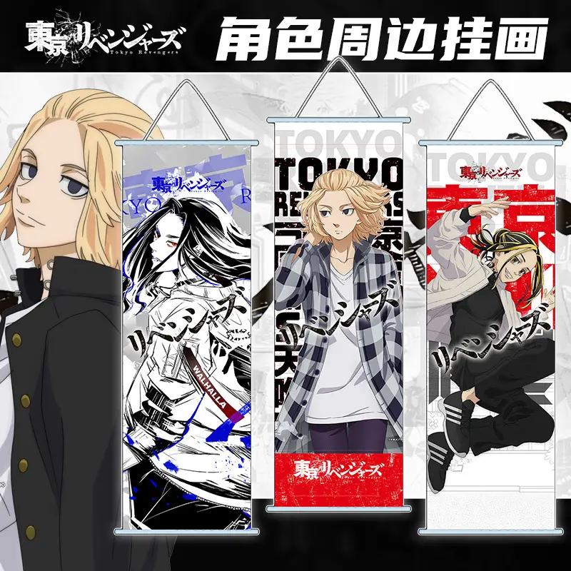 7 designs 70*25cm Anime Tokyo Revengers Hanging pictures and wall scrolls poster For Anime Fans Gift