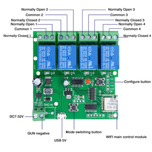 5V/8-80V <strong>ESP8266</strong> Wireless <strong>WIFI</strong> 1 2 4 8 Channel <strong>Relay</strong> <strong>Module</strong> ESP-12F <strong>Wifi</strong> Development Board for Arduino AC/DC Power Supply <strong>Module</strong> - Product Image 4