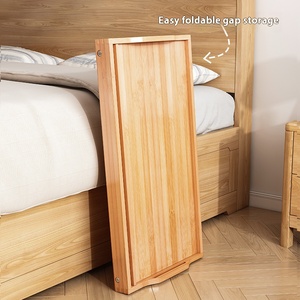 Màu Đỏ Rắn Gỗ Có Thể Gập Lại Phòng Ngủ Ban Công Giường Máy Tính Bàn - Product Image 4