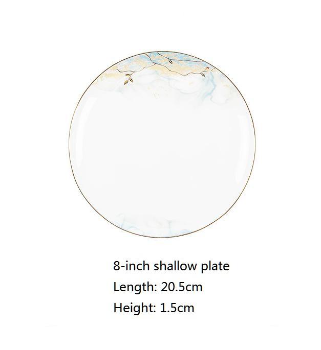 8 pouces plaque peu profonde