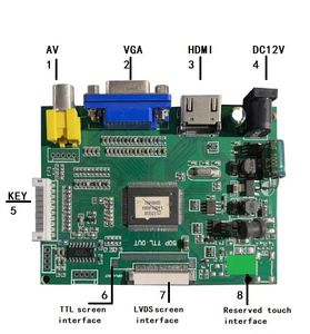 <strong>LCD</strong> Display Controller Board <strong>VGA</strong> Support 12v Converter Board for 7 Inch 10.1 Inch RGB LVDS <strong>LCD</strong> Screen <strong>Module</strong>