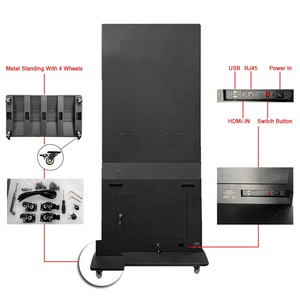 Affichage numérique publicitaire 4K Android 55 Kiosque vertical à écran tactile de 65 pouces sur pied - Product Image 5