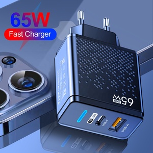 2025 חם למכור גליום ניטריד gan pd65w מטען מהיר qc3.0 מטען לנו, eu ו-uk מחשב רגיל מחשב נייד מתאם