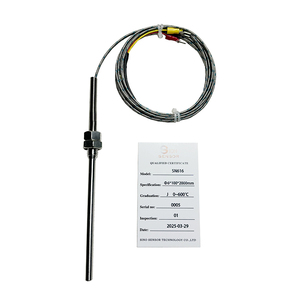 M8 M7 NPT vite a molla protetta tipo J sensore termocoppia 5mm-10mm diametro asta sonda per caldaia Ntc scaldabagno/caldaia - Product Image 1