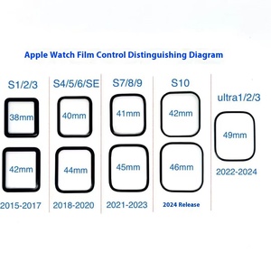 PMMA อุปกรณ์ป้องกันหน้าจอป้องกันรอยขีดข่วน, สำหรับ Apple Watch Series 7 8 5 6 4 3 Ultra HD กระจกใส9H 3D iWatch S10 - Product Image 6