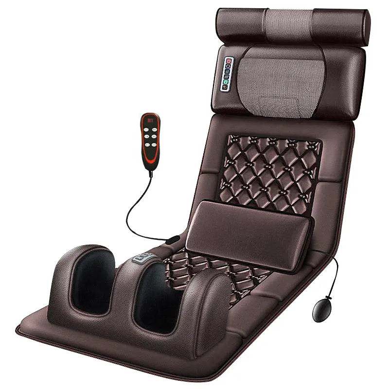 Leercon 2023 New Design Standard Size Full Body Vibrate Memory Shiatsu Massage Cushion Mattress neck Massager