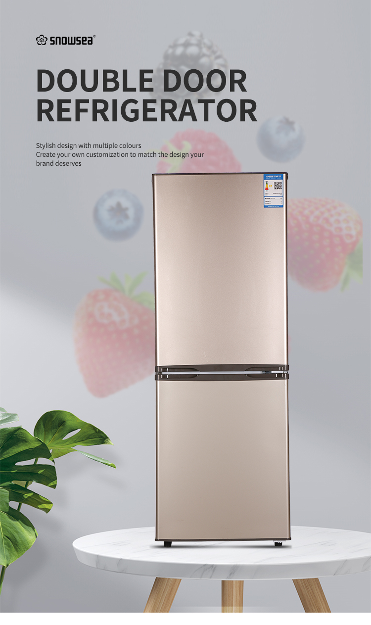 Bcd-146  FridgesDouble Doors Household freezer Refrigerators For Homes bottom-freezer refrigerators