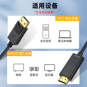 1,8 м 4 К HD адаптер линии высокого качества большой DP в HDMI кабель преобразования 1688 покупательский агент для компьютерного дисплея