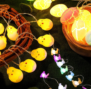 3Pack <strong>LED</strong> Easter <strong>String</strong> <strong>Lights</strong> 10 ft 30 <strong>LED</strong> Easter Rabbit Bunny <strong>Lights</strong> <strong>with</strong> Remote <strong>Timer</strong> 20 <strong>LED</strong> Easter Eggs <strong>String</strong> <strong>Lights</strong> - Product Image 3