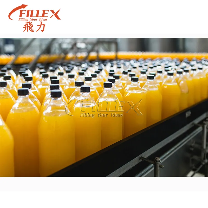 โรงงานแปรรูปน้ำแอปเปิ้ลเข้มข้นอัตโนมัติ/ทำเครื่องบรรจุบรรจุภัณฑ์/สายการผลิตบรรจุขวดน้ำส้ม