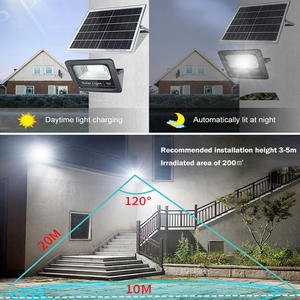 Factory Wholesale Outdoor Ip65 Waterproof Solar Flood Light <strong>30watt</strong> 50 Watt 100 Watt 200 Watt <strong>Led</strong> Flood Light with Remote Control - Product Image 3