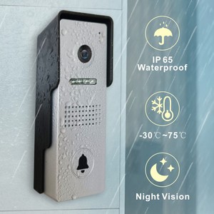4-wire Villa Video <strong>Intercom</strong> Kit 7 Inch HD <strong>Touch</strong> Screen Wifi Optional One-<strong>button</strong> Easy-to-use Fashion Door Phones Smart Phone Work - Product Image 3