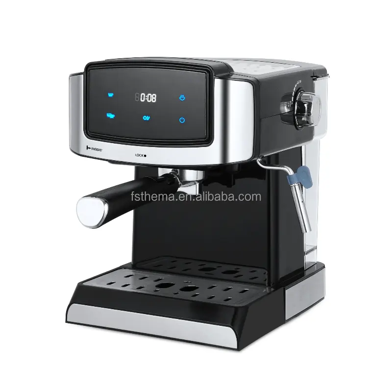 थीमा हॉट बिक्री उच्च दबाव टच सेंसिंग स्क्रीन 15 20 बार कैप्पुचिनो एस्प्रेसो कॉफी मशीन के साथ