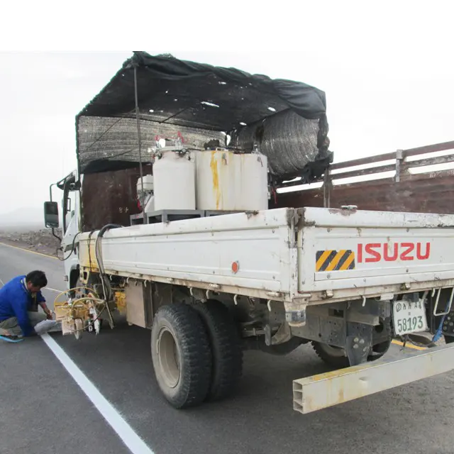2023 Cina veicolo usato vernice Spray a freddo camion montato la linea di traffico macchina per la marcatura stradale per la vendita