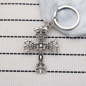 Cross <strong>Key</strong> Chain Punk Men's Keychain Alloy <strong>New</strong> Launch Jewelry - Product Image 3