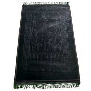 Fabricantes de cor sólida antiderrapante, algodão, músculo, maior, tapetes de oração islâmicos com espuma de memória, atacado, parayer muscular