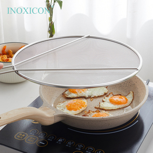 Roestvrijstalen Food Grade Keuken Zeef Anti-Splatter Vergiet Koken Frituren Olie Net Vet Spatten Scherm Mesh Bescherming - Product Image 5