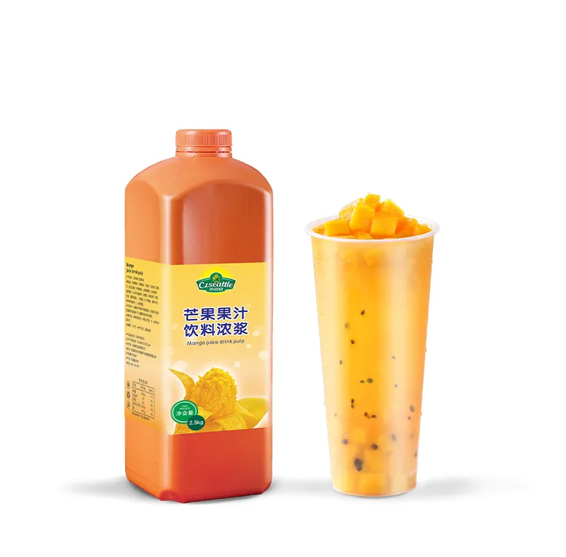 Czseattle Mango succo di frutta sciroppo di succo di frutta concentrato frutta aromatizzata bevanda e bevande per il negozio di tè al latte