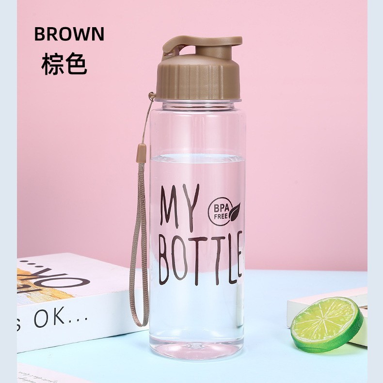 New grey straight-sided Mybottle water bottle