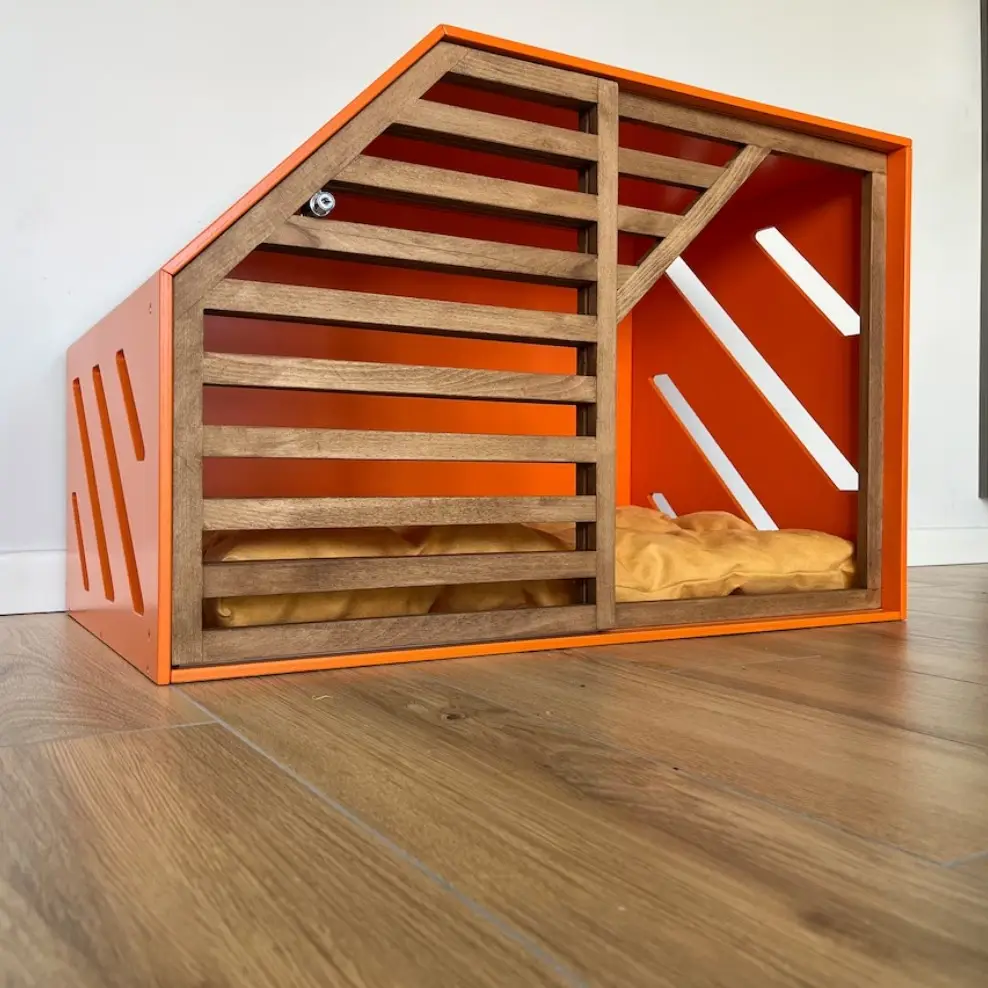 Cage pour chien de chenil moderne bricolage personnalisée pour l'intérieur et l'extérieur