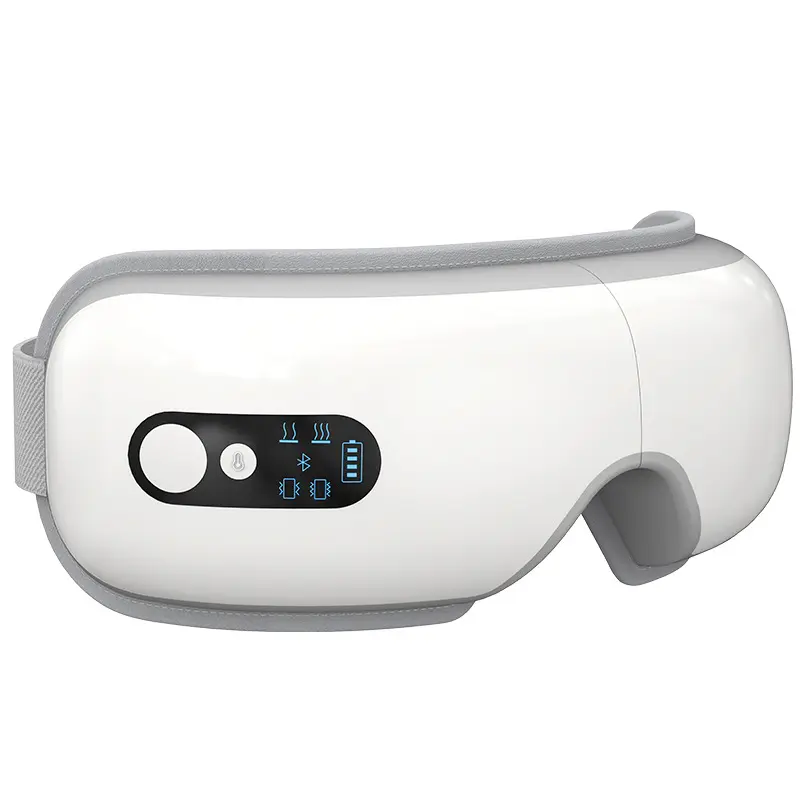 Profesyonel yeni uyku maskesi akıllı ısıtmalı elektronik bakım elektrikli titreşim ile sıcak ve soğuk göz masajı