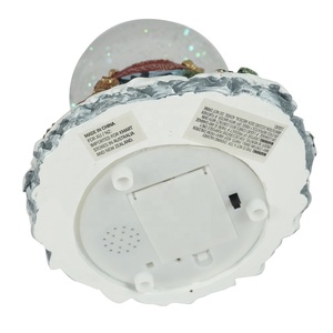 Custom <strong>LED</strong> <strong>Winds</strong> <strong>up</strong> Christmas Village Scene Snowman Musical Water Snowball - Product Image 6