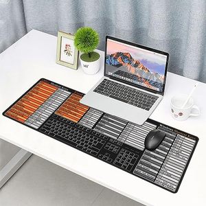 Computer Office PowerPoint Excel Text Short cut Mauspad Längen erweiterung XL Mauspad Large Seam Edge Table Pad - Product Image 3