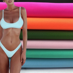 Vải áo tắm chất liệu nylon co giãn 4 chiều cao cấp, 84% nylon, 16% <span class=keywords><strong>spandex</strong></span>, thoáng khí, polyamide elastane - Product Image 1