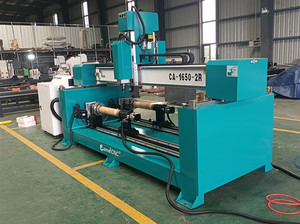 Large Size 4 Axis Double Rotary 3D <strong>CNC</strong> <strong>Router</strong> 1650 Wood <strong>Router</strong> Cylinder Boring and Milling Machine - Product Image 4