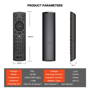G20S PRO Voice Air Mouse IR-Lern fernbedienung 2.4G Wireless-Unterstützung Android TV Box/Smart TV usw. - Product Image 6