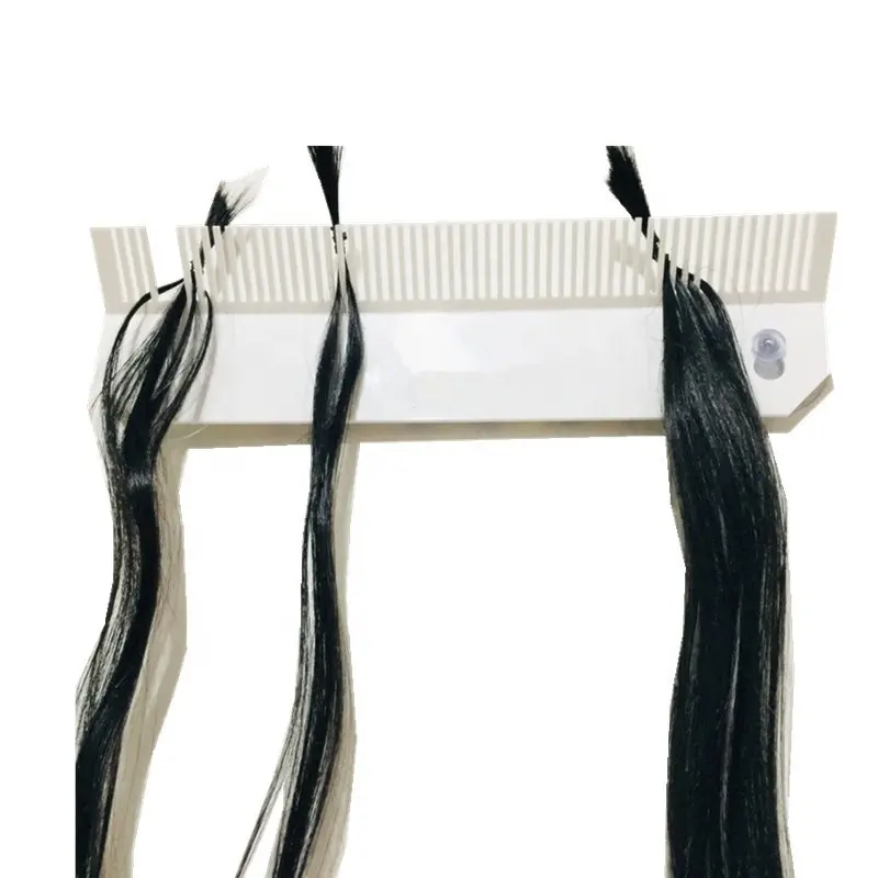 Expositor de extensão de cabelo personalizado, mostrador de cabelo acrílico