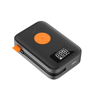 WiWU 90Wポータブルタイヤインフレーター、5V 2A 22シリンダーABSディスプレイプリセット圧力とフル時の自動停止
