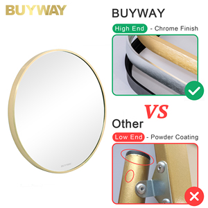 定制高端铝合金金属框架现代设计挂墙浴室镜家居装饰大镜子Miroir - Product Image 5