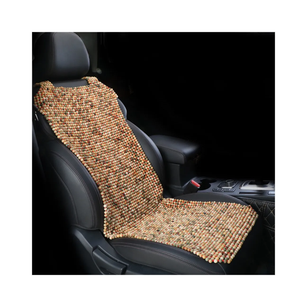 Funda de asiento de coche con cuentas de madera de verano