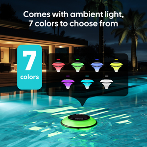 INKBIRD IBS-P05R Solar betriebenes drahtloses Pool-Thermometer-Set mit Umgebungs licht, Innen fernbedienung für Spa, Whirlpool