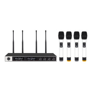 Lane Lr-634 Chất lượng cao tốt nhất 4 kênh UHF hội nghị tai nghe cầm tay 4 trong một hệ thống Micro không dây - Product Image 5