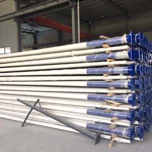 专业制造商4-12米热浸镀锌路灯灯杆单臂或双臂可用电杆 - Product Image 2