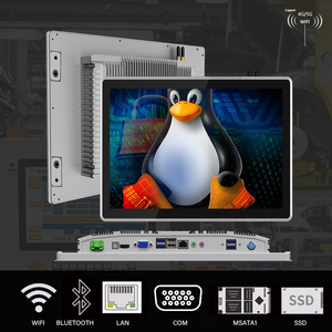 17インチwin10Linuxip66防水埋め込み型産業用タッチスクリーンファンレスlecdパネルPCオールインワン産業用PC - Product Image 2