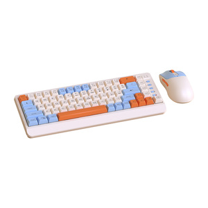 Juego de teclado y ratón inalámbricos para juegos a color con teclas multimedia multifunción adecuadas para computadoras portátiles y de escritorio - Product Image 2